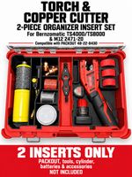 Bernzomatic Torch & Cylinder + M12 Cutter Insert Set for PACKOUT48-22-8430 Black