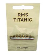Enamelled RMS Titanic Pin Badge