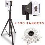 Nitehawk Air Rifle Airsoft Pistol Shooting Target Stand Holder + 100 Targets
