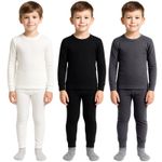 1,2 Pack Kids Thermal Long Johns Set Boys Girls Ultra Warm Underwear Top Bottom