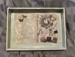 Vintage Style Pastel Green Decorative Wooden Tray/ Display Tray