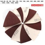 80mm Mouse Sanding Sheets Triangle Sandpaper 40-2000 Grit Mouse Palm Sander Pads