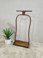 Vintage Everneat Valet Stand Oak Hotel Stand Gentleman 1950s Mid Century (A) 