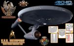 U.S.S. Enterprise TOS 1/350 Scale Aztec/Hull Detailing Set
