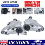 FRONT Left + Right PAIR WIPER MOTORS FOR PEUGEOT 508 W23 9816172680 9816172780