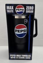 Pepsi Max 1.2 litre Stainless Steel Tumbler With 2 x 330ml Cans Gift Set