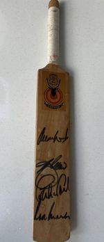 Hand Signed / Autographed Mini Cricket Bat - Circa 1980’s
