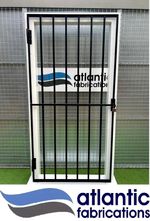 Steel security door / gate 2m x 1m Powder coated Black, Grey or Unpainted