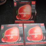 36 Waterdrop Microenergy cherry Energy ELECTROLYTES x3 Boxes x12Cubes BBE 04/26