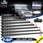 Slim 7 14 20 26 32 38 44 50" Spot Flood LED Light Bar Offroad Truck ATV SUV 12V