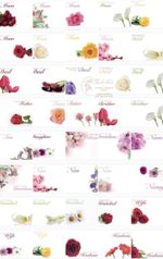 Pack 6 Large Funeral Flower Message Cards Memorial tributes card 12.5 x 9cm