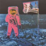 1980s Andy Warhol Signed Limited Edition Lithograph - Moonwalk