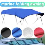 600D 4 Bow Bimini Top Boat Cover + Boat Canopy Awning Sun Shade Storage bag 3Bow