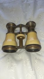 Fabulous Antique Bone Handle Opera Glasses/Victorian/Edwardian/Display