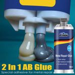 Heavy Duty Metal Repair Paste AB Epoxy Glue 50ml Heat Resistant Welding Adhesive