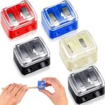 Dual Hole Makeup Pencil Sharpener Eyeliner Lip Liner Cosmetic Tool