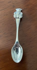 Solid Sterling Silver Teddy Bear Baby Spoon 925 Hallmark 9.11g Christening Gift