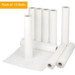 12 x Massage Couch Table Bed Cover Hygiene 20" Paper Long Rolls Tissue 40m White
