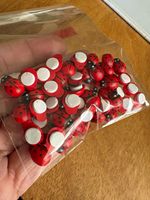 Red Ladybird/Ladybug Self-Adhesive Craft Scrapbooking Embellishments 50pk
