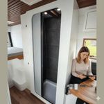 Campervan / RV Retractable ROLdour Shower Door ( MADE TO MEASURE ) see descript
