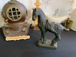 Inspired Tang dynasty war horse, cast iron or bronze equestrian