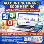 Accounting Bookkeeping Finance Software USB Office Suite Windows PC No Subscript