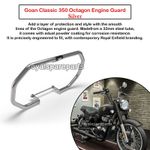 Genuine Royal Enfield Goan Classic 350 Silver Octagon Engine Guard