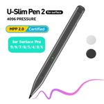 4096 Pressure Slim Pen 2 for Microsoft Surface Pro 9/8/7/6/5/4/3/X