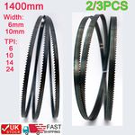 2PK 1400mm Band Saw Bandsaw Blade For WORKZONE FERREX HBS20 350W - Various TPI'S