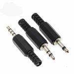 5PCS 3.5mm Audio Jack Plug Male Stereo Welding Type 2/3/4 Pole Connector