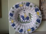 Beautiful Large Delft Lobed Dish 17th Century 32cm c.1690 Man On Horseback