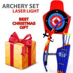 Laser Bow & Arrow Archery Set Target Stand Kids Toy Indoor/Outdoor Garden Fun 