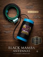 Black Mamba Antennas  11m/CB T2LT Vertical Antenna with 3.5m coax