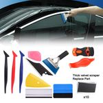 21X Window Tint Tools Kit Felt Squeegee Rubber Car Vinyl Wrap Film Installation