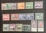 CYPRUS MINT STAMPS GEORGE VI DEFINITIVES 17 VALUES TO £1