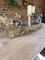 Large Antique Vintage Wooden Kneading Bread Bowl Dough Trough