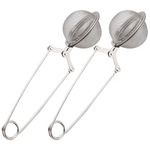 2x Stainless Steel Tea Infuser Strainer Ball Sphere Mesh Strainer Coffee Herb TT