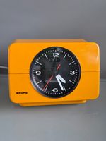 KRUPS Alarm Clock Type 672 Yellow 70s Space Age Vintage COMFORTIME Made Germany