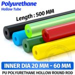 PU Polyurethane Hollow Round Rod Bar Stick Length 500mm Elastic Shock Absorber