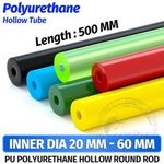 PU Polyurethane Hollow Round Rod Bar Stick Length 500mm Elastic Shock Absorber