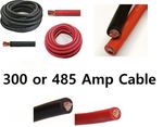 12/24 Volt Heavy Duty Power Amp Cable Split Charger Starter +- Flexy Wire Car