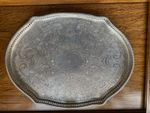 Vintage Anniversay Silver Plated Tray, England, by Craftsman
