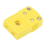 K Type Thermocouple Wire Connectors Female Plug 220°C(428°F) Yellow