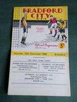 BRADFORD CITY v  BRENTFORD  - 20 DEC  1958 - DIV 3 -  FOOTBALL PROGRAMME