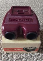 Vintage Walton Films Diaposcope 35mm Colour Slide Viewer - Boxed- Maroon