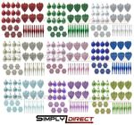 34pc Christmas Tree Baubles Set Droplets, Baubles, Snowflakes, Hearts Xmas Decor