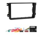 Double Din CD Radio Stereo Fitting Kit Fascia Wiring For VW Caddy 2004 onwards