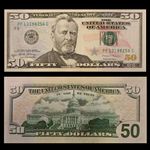 United States $50 Fifty Dollar Bill Federal Reserve Note 2017 for Collector UNC