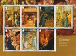 CHRISTMAS Birth Adoration Jesus Christ Xmas Nativity Stamp Sheet 2018 Gibraltar