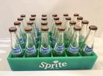 Vintage Mini 3 Inch Fanta Bottles (24 total) with Plastic Sprite Carrier